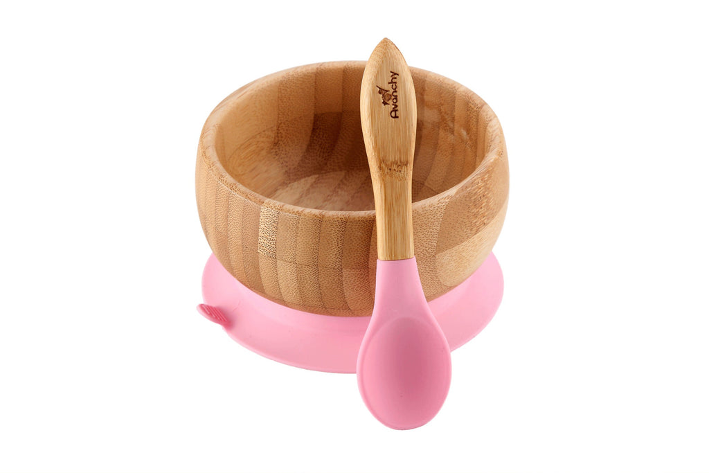 Avanchy Bamboo Suction Baby Bowl & Spoon Online in Pakistan – Snug