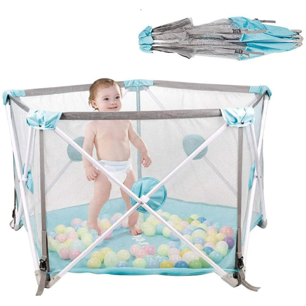 Babyip Foldable Playpen | Play Yard for Babies | Baby Fence with Travel Bag - Snug N' Play