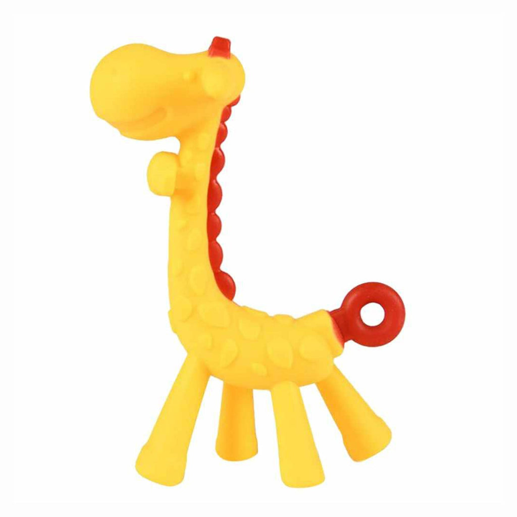 Babyip Silicone Giraffe Baby Teether Toy - Snug N' Play
