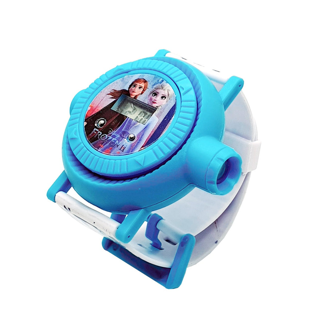 Disney Frozen II Kids Girls Digital Watch with 10 Character Images Projection - Snug N' Play