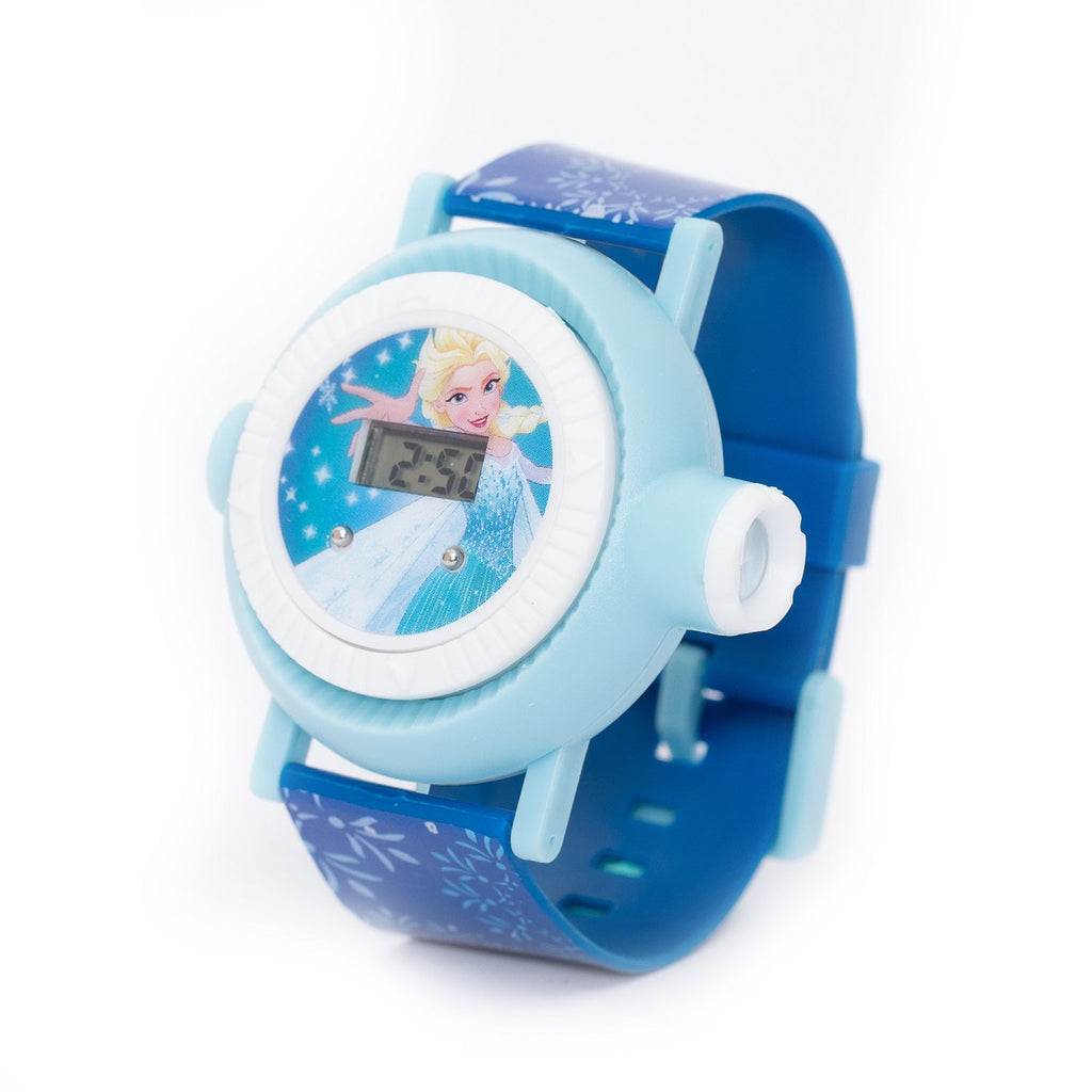 Disney Frozen Kids Girls Digital Watch with 10 Character Images Projection - Snug N' Play