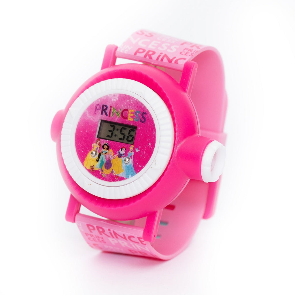 Disney Princess Kids Girls Digital Watch with 10 Character Images Projection - Snug N' Play