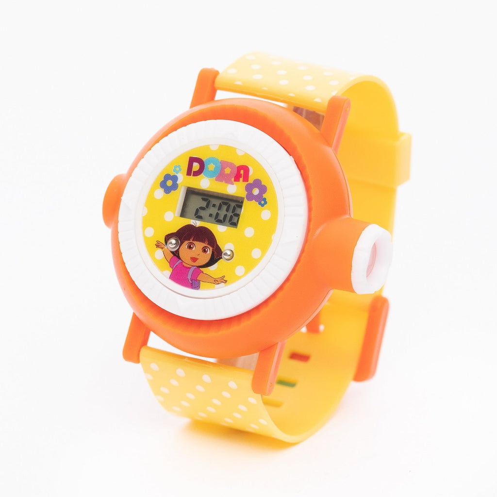 Dora Kids Girls Digital Watch with 10 Character Images Projection - Snug N' Play