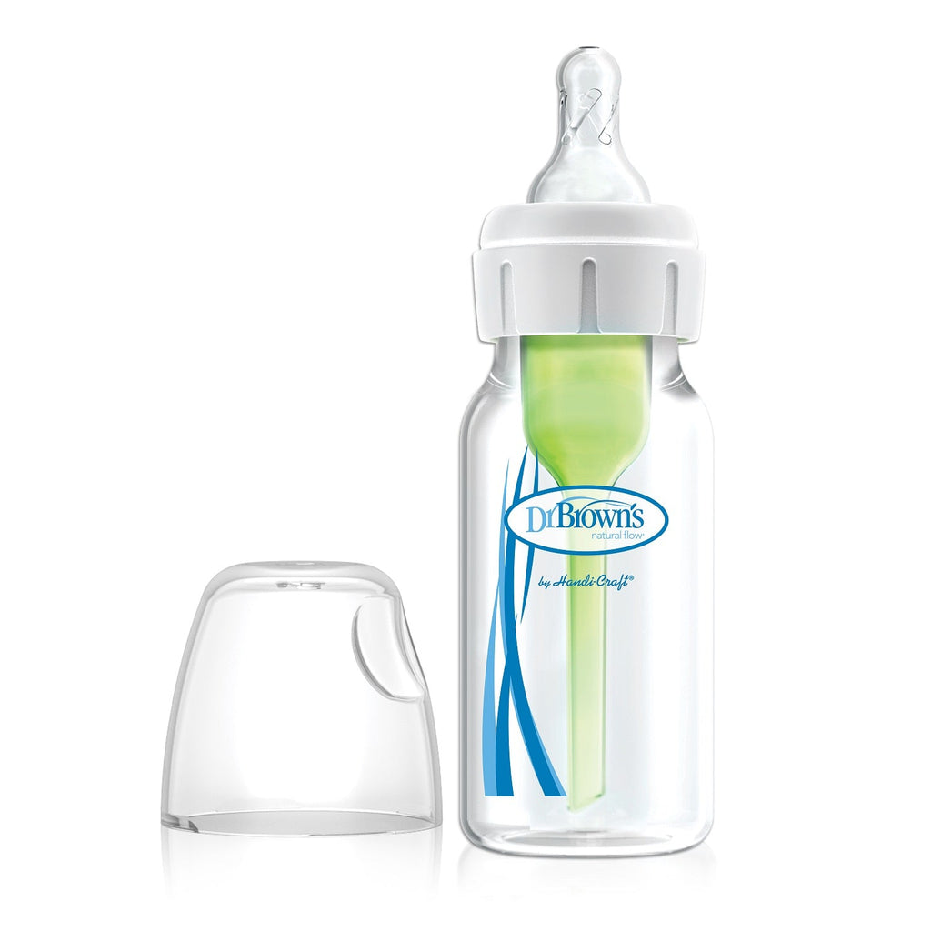 Dr. Brown's 4oz, Narrow Options+ Anti-Colic Baby Bottle - White - Snug N' Play