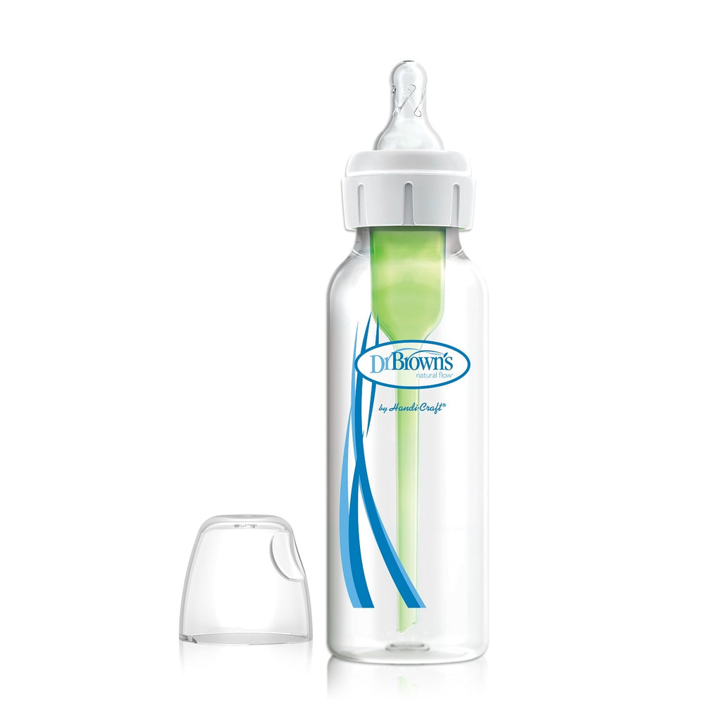 Dr. Brown's 8oz, Narrow Options+ Anti-Colic Baby Bottle - White - Snug N' Play