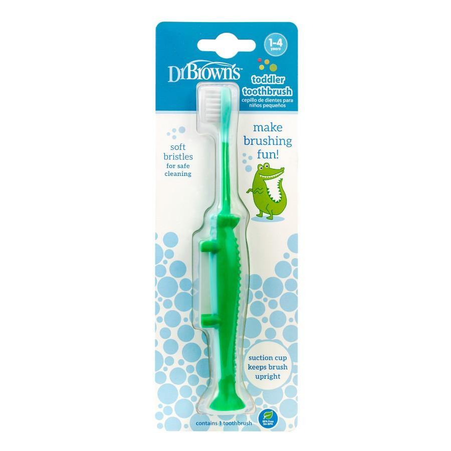 Dr. Brown's Crocodile Shaped Soft Bristle Toothbrush - Snug N' Play