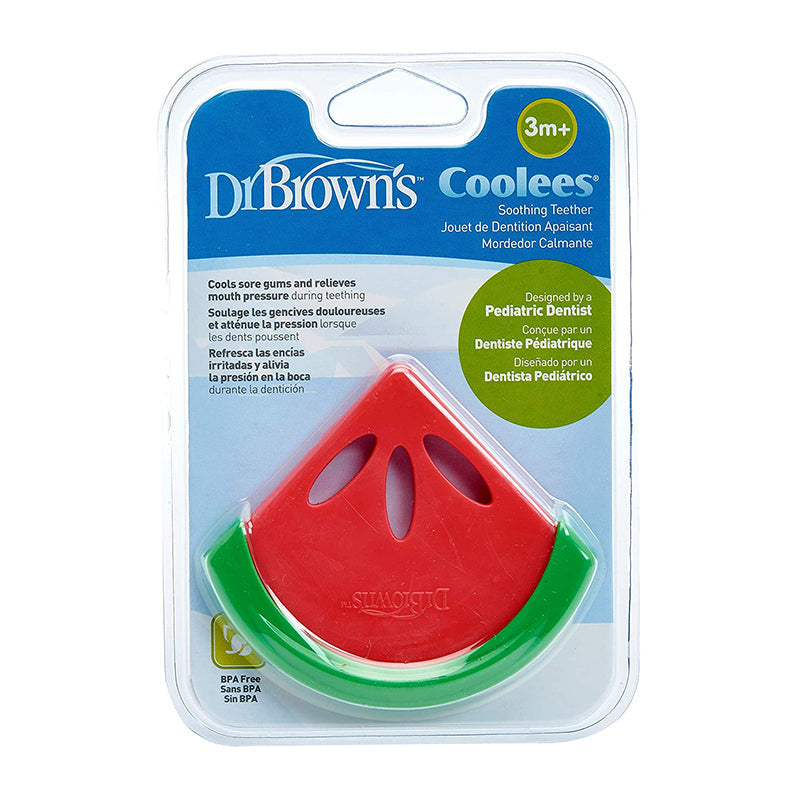 Dr. Brown's Soothing Baby Teether - Watermelon Coolees - Snug N' Play