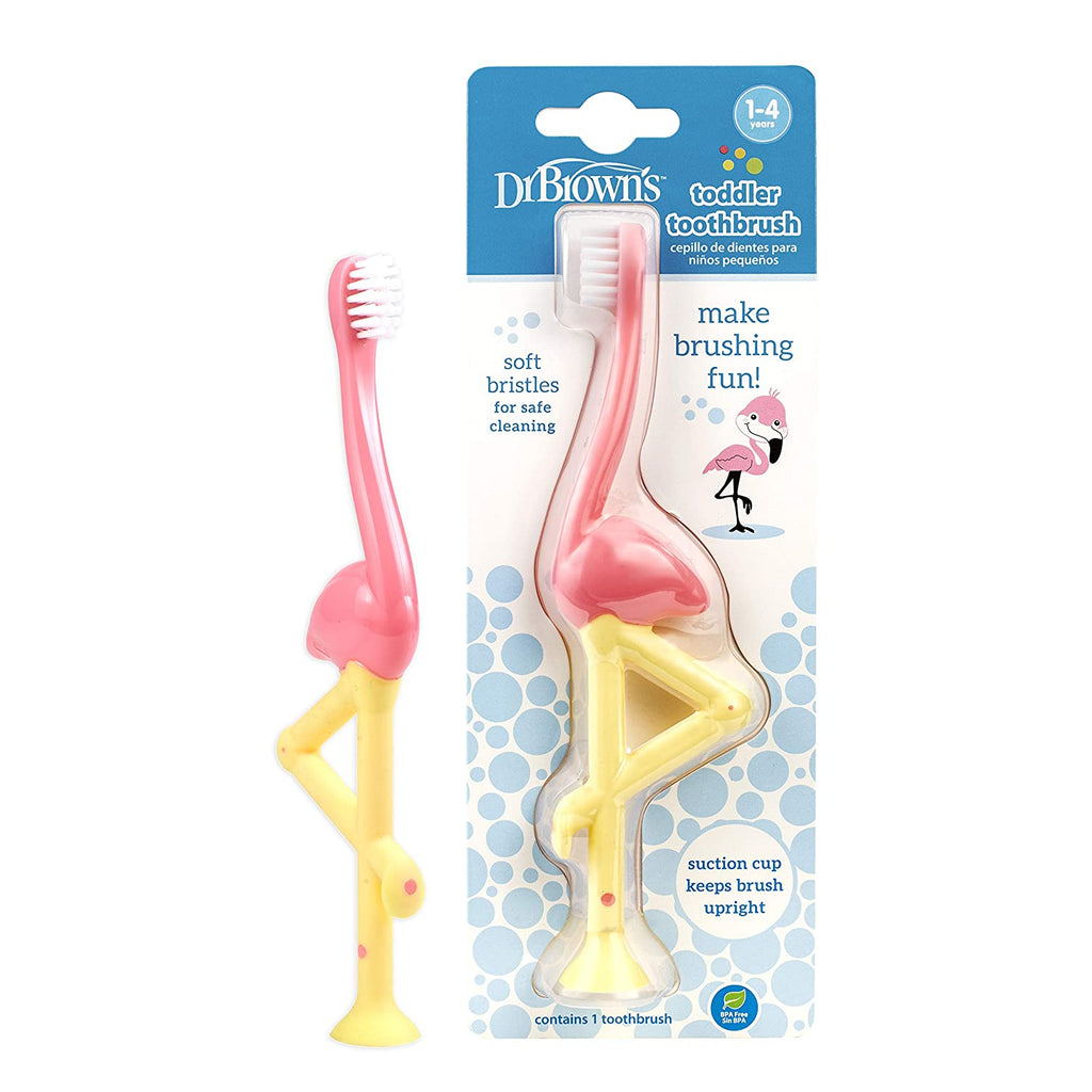 Dr. Brown's Toddler Toothbrush, Flamingo