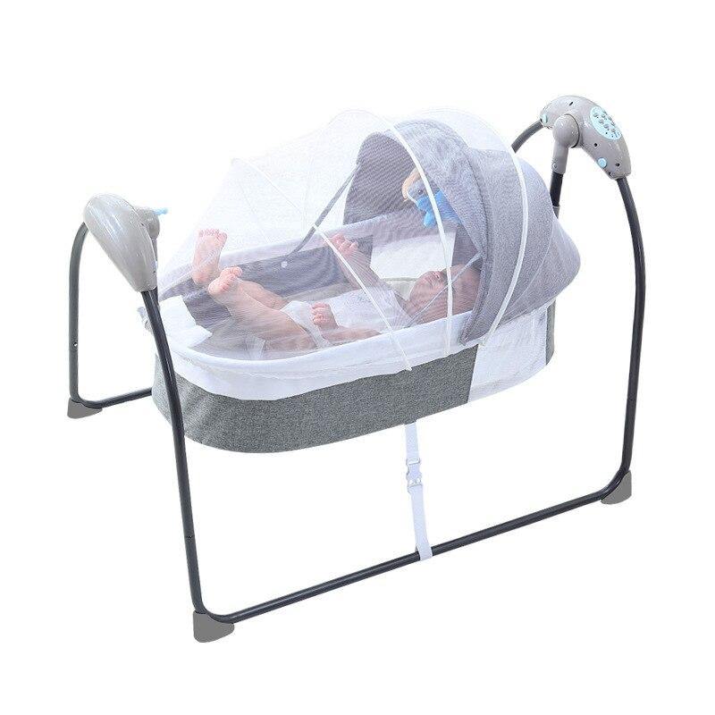 Electric Baby Cradle Bed, 3 Swing Automatic Cradling for Newborn Infant with Breathable Mesh Cover - Snug N' Play