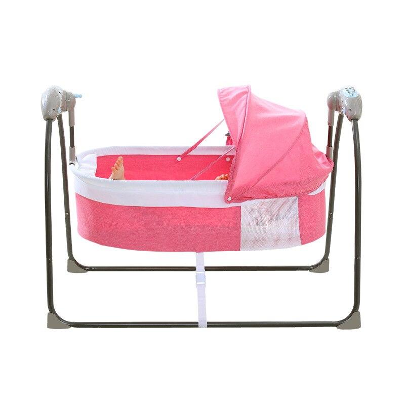 Electric Baby Cradle Bed, 3 Swing Automatic Cradling for Newborn Infant with Breathable Mesh Cover - Snug N' Play