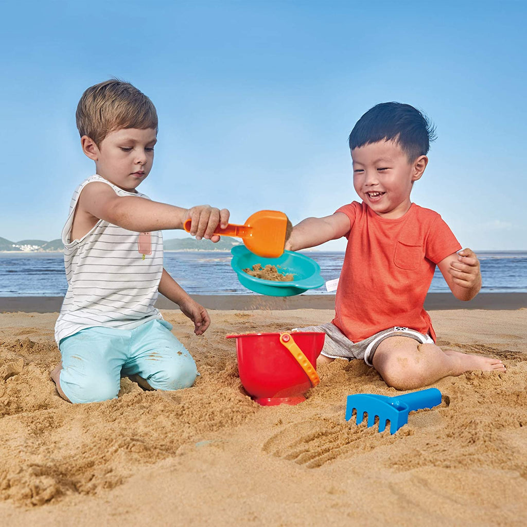 Hape Beach Toy Essential Set Sand Toy Pack Mesh Bag Included Online in Pakistan Snug N Play