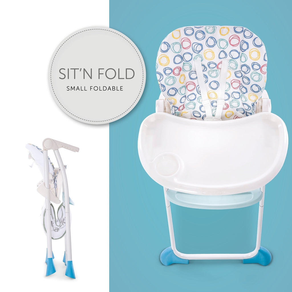 Compact foldable 2024 high chair