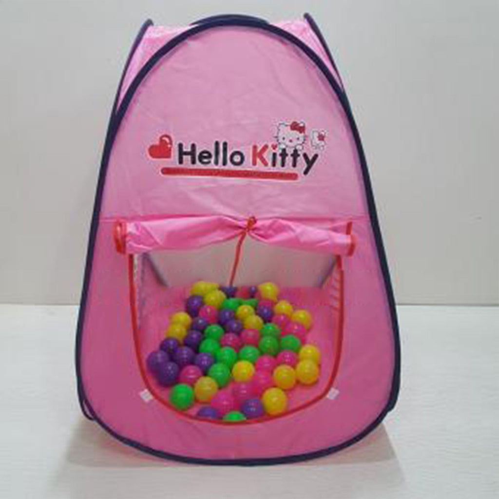 Hello Kitty Tent House Ball Pit Play House with 100 Balls - Snug N' Play
