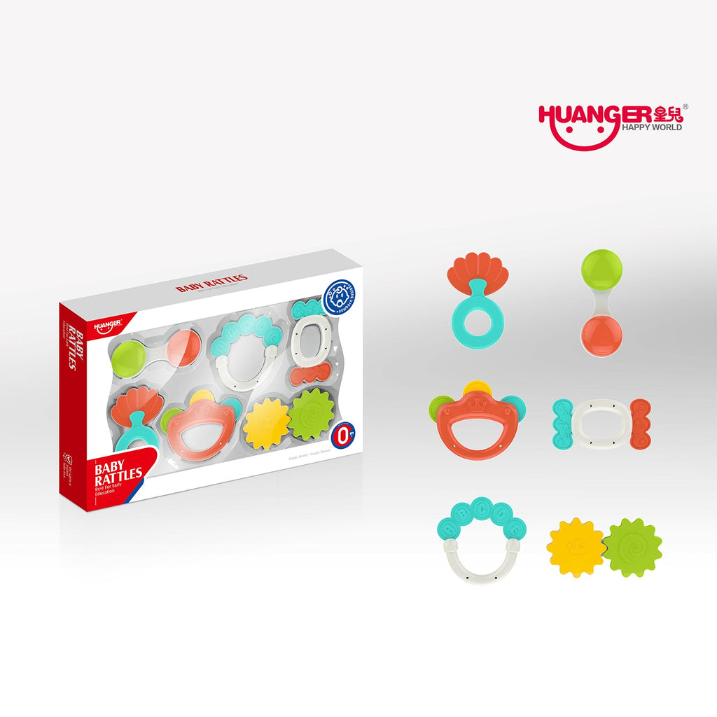 Huanger 6-Piece Teether Rattle Set HE0151 - Snug N' Play