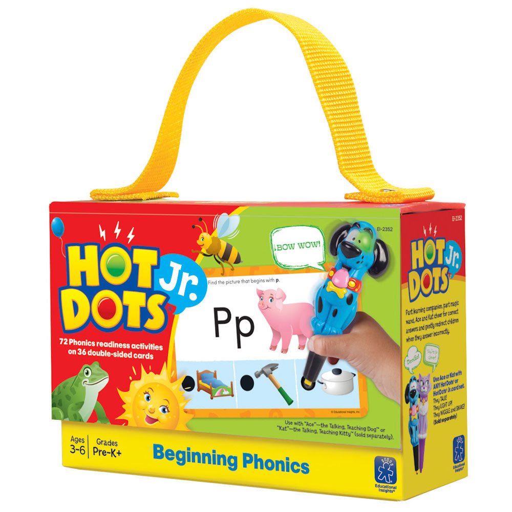 Learning Resources Hot Dots Jr. Cards: Beginning Phonics - Snug N' Play