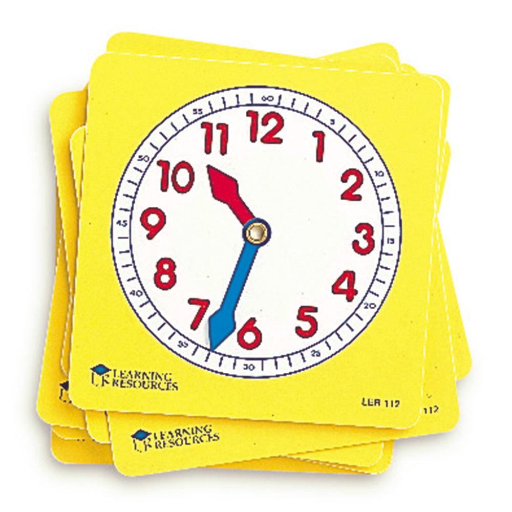 Learning Resources Pupil Clock Dials, Set of 10 - Snug N' Play
