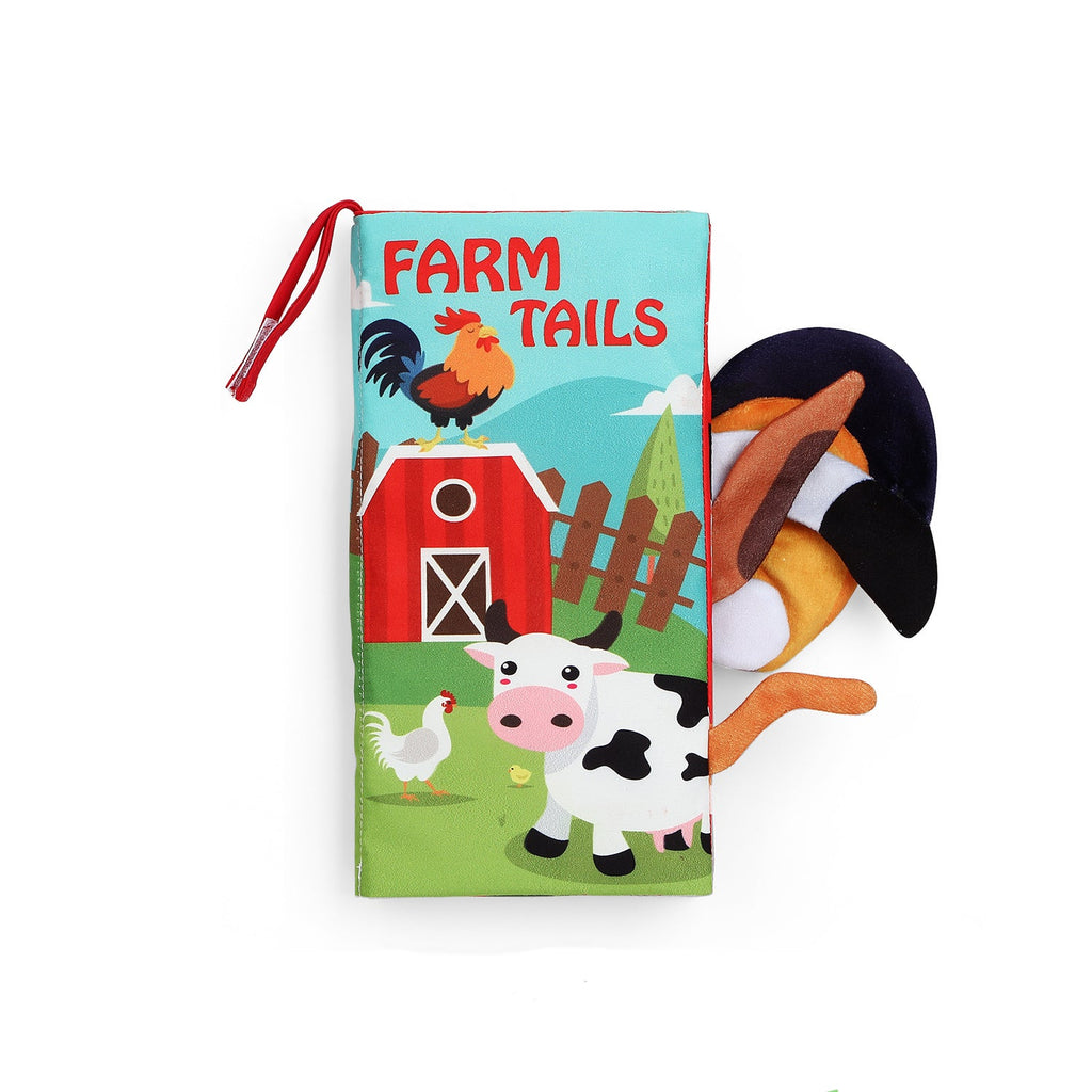 Learning Soft Book for Toddlers | Baby 3D Cloth Book | Farm Tails - Snug N Play