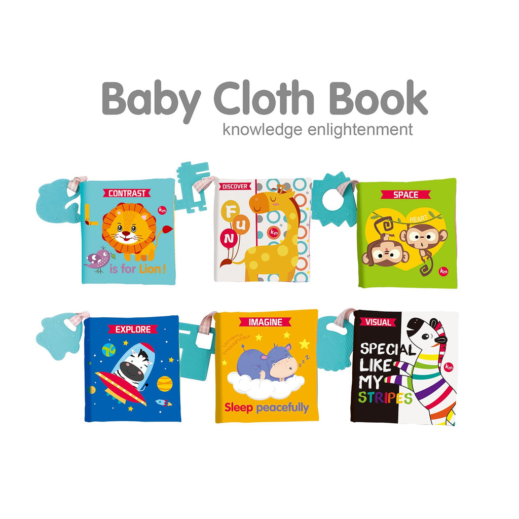 Learning Soft Book | Baby Cloth Book | Set of 6 Books | Discovery - Snug N' Play