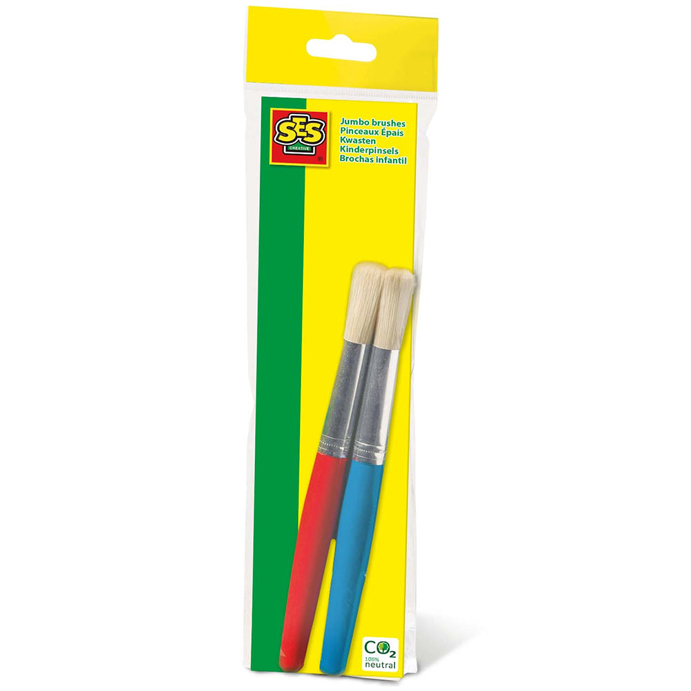 SES Creative - Jumbo Paint Brushes, Set of 2 - Snug N Play