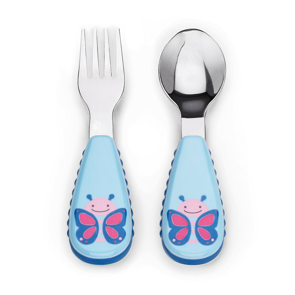 Skip Hop Zootensils Fork & Spoon - Butterfly - Snug N' Play