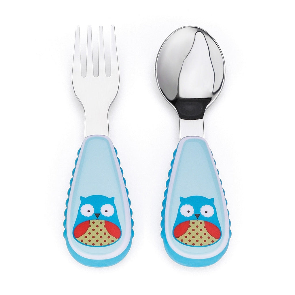 Skip Hop Zootensils Fork & Spoon - Owl - Snug N' Play