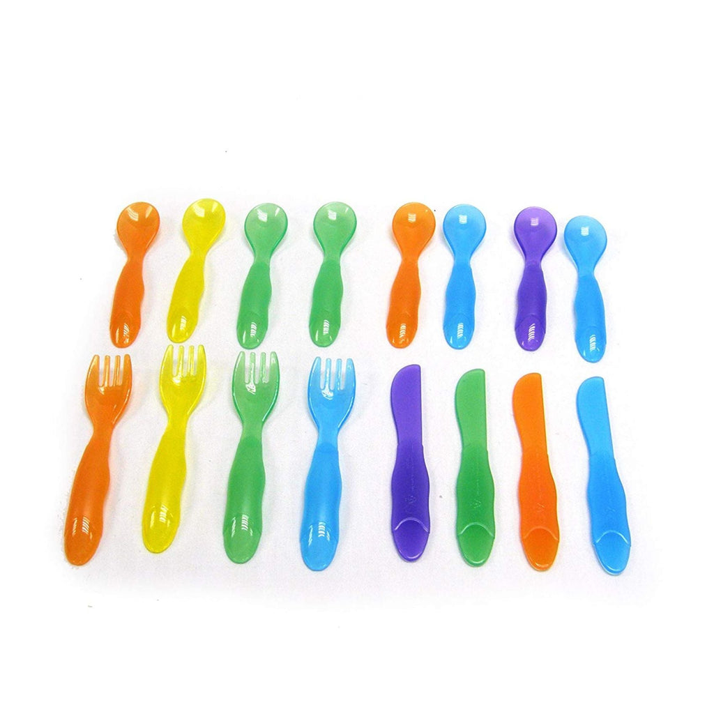 The First Years -Take & Toss Toddler Flatware (Fork/Spoon/Knife) (Pack of 16)